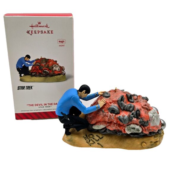 Hallmark Star Trek The Devil In The Dark Spock Sound 2014 Christmas Ornament - Picture 1 of 16